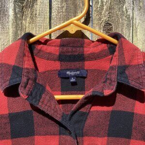 Vintage red buffalo check Madewell shirt.